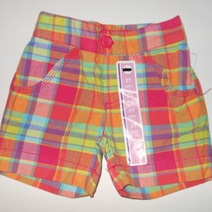 Circo Toddler Girls Plaid Shorts Size-24M or 2T
